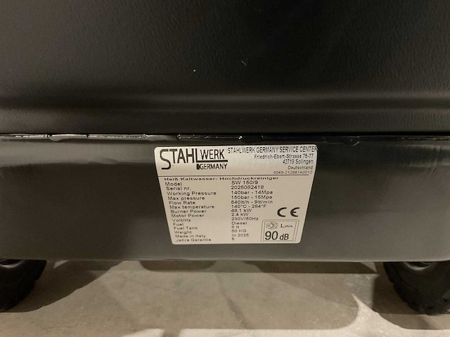 2025 stahlwerk sw-150 hogedrukreiniger - afbeelding 2 van  18
