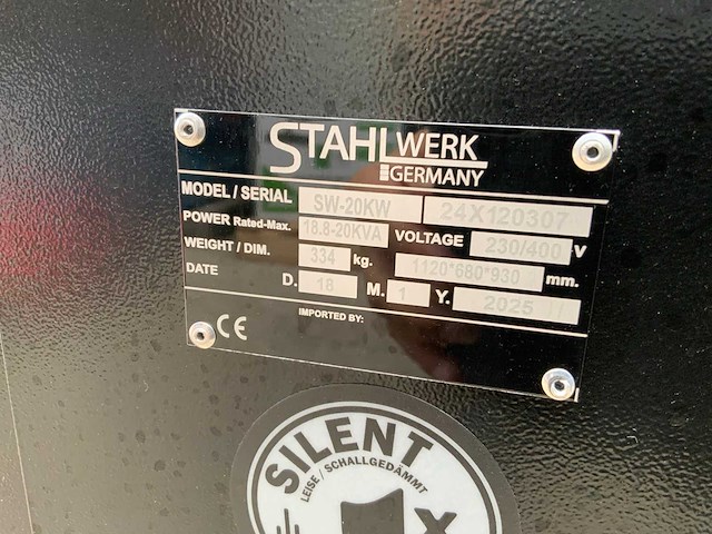 2025 stahlwerk sw-20kw stroomgenerator - afbeelding 9 van  9