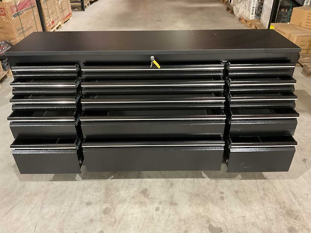 2025 stahlworks deluxe black 72 inch 15 laden werkbank - afbeelding 8 van  8