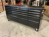 2025 stahlworks deluxe black 72 inch 15 laden werkbank - afbeelding 1 van  15
