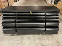 2025 stahlworks deluxe black 72 inch 15 laden werkbank - afbeelding 10 van  10