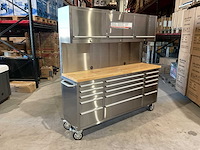 2025 stahlworks deluxe rvs 72 inch high 15 laden werkbank - afbeelding 18 van  19