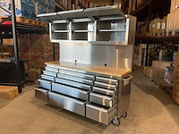 2025 stahlworks deluxe rvs 72 inch high 15 laden werkbank - afbeelding 4 van  19