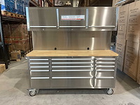 2025 stahlworks deluxe rvs 72 inch high 15 laden werkbank - afbeelding 12 van  16