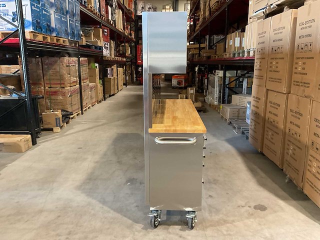 2025 stahlworks deluxe rvs 72 inch high 15 laden werkbank - afbeelding 5 van  5