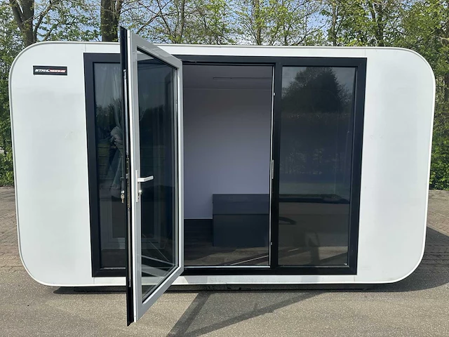 2025 stahlworks eco 4000 a wit tiny house / atelier / kantoor - afbeelding 1 van  22