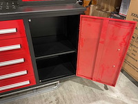 2025 stahlworks rood / zilver handvat 7-18 0/b gereedschapkast - afbeelding 2 van  18