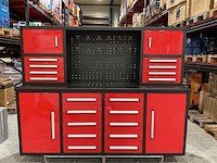 2025 stahlworks rood / zilver handvat 7-18 0/b gereedschapkast - afbeelding 1 van  18