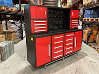 2025 stahlworks rood / zilver handvat 7-18 0/b gereedschapkast - afbeelding 3 van  18