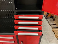 2025 stahlworks rood / zilver handvat 7-18 0/b gereedschapkast - afbeelding 6 van  18