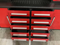 2025 stahlworks rood / zilver handvat 7-18 0/b gereedschapkast - afbeelding 17 van  18