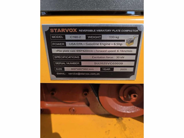 2025 starvox c160-2 trilplaat (ongebruikt) - afbeelding 5 van  6