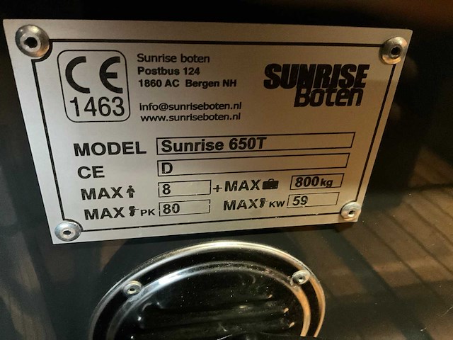 2025 sunrise 650t tendersloep - afbeelding 26 van  32