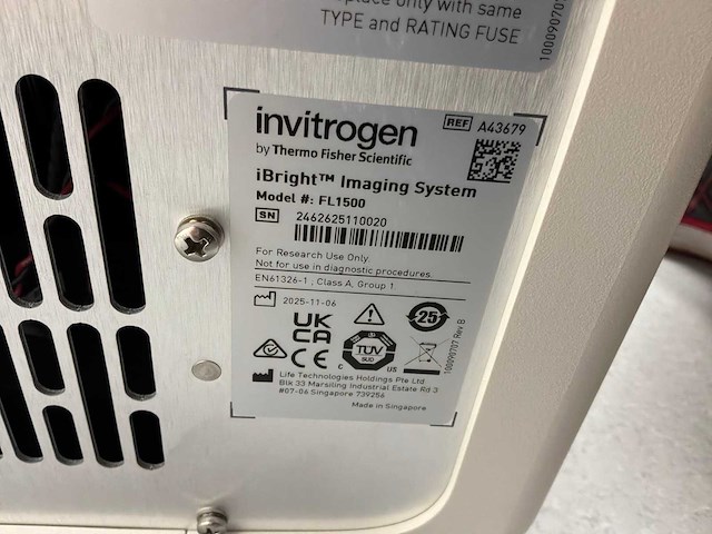2025 thermofisher ibright 1500 invitrogen beeldvormingssysteem - afbeelding 8 van  8