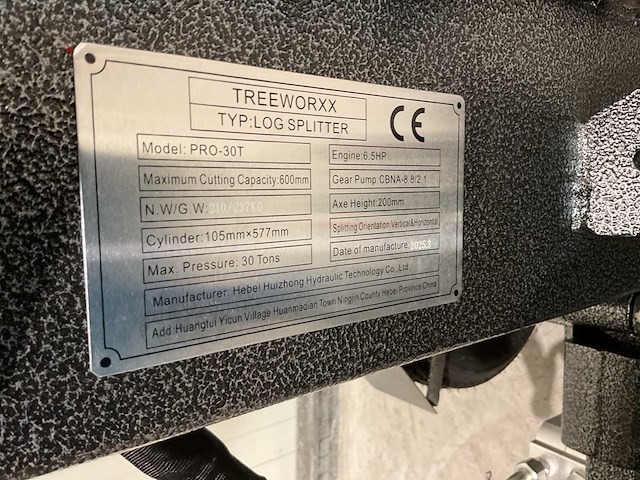 2025 treeworxx pro-30t houtklover - afbeelding 8 van  16