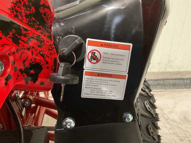 2025 ultra motocross atx 1000 elektrische quad rood - afbeelding 4 van  14