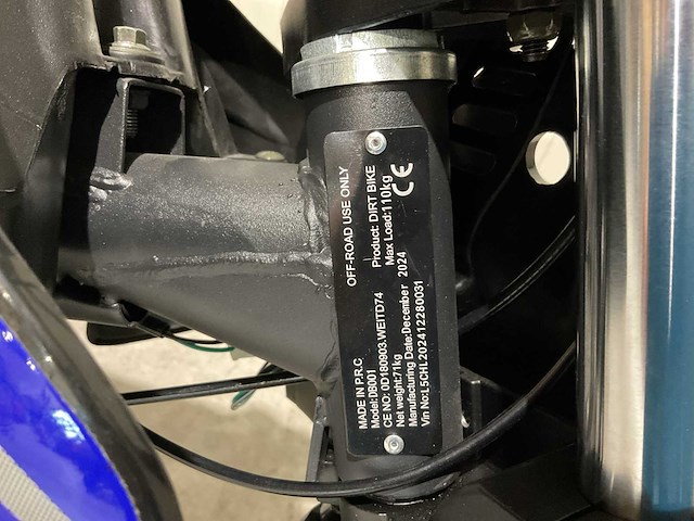 2025 ultra motocross db001 bl 110cc minicrosser - afbeelding 16 van  18