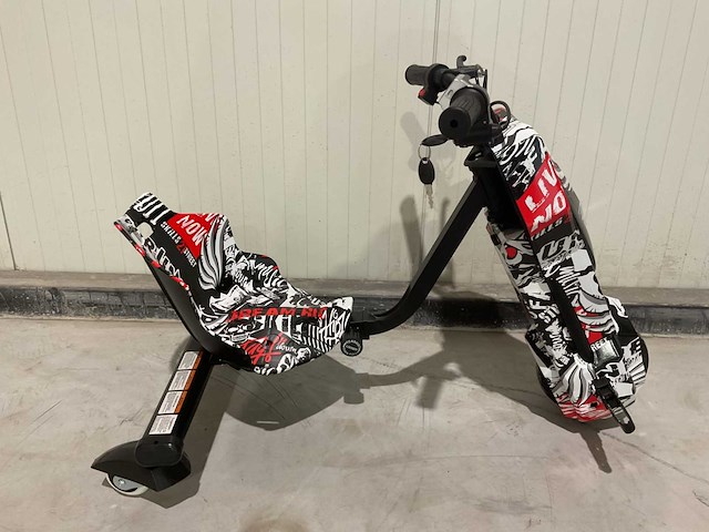 2025 ultra motocross drift trike motor rood/wit - afbeelding 9 van  14