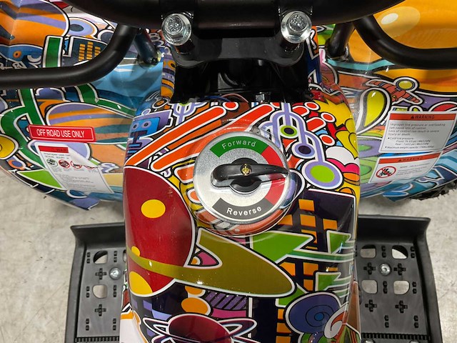 2025 ultra motocross met rekje atx 1000 elektrische quad blauw space ma06e - afbeelding 2 van  11