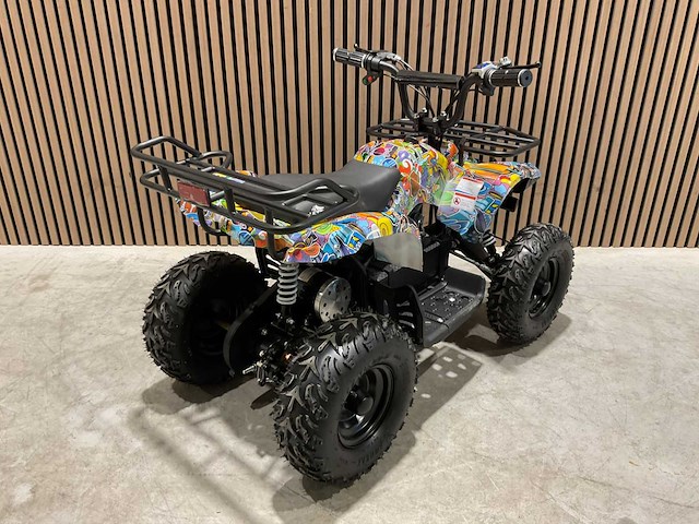 2025 ultra motocross met rekje atx 1000 elektrische quad blauw space ma06e - afbeelding 3 van  4