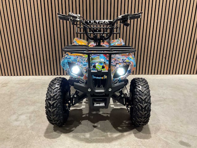 2025 ultra motocross met rekje atx 1000 elektrische quad blauw space ma06e - afbeelding 6 van  12