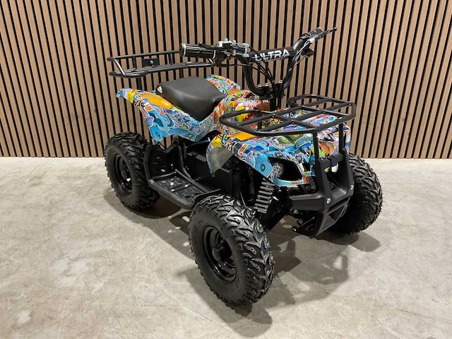 2025 ultra motocross met rekje atx 1000 elektrische quad blauw space ma06e - afbeelding 7 van  12