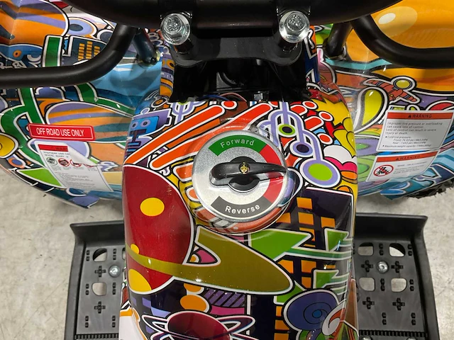 2025 ultra motocross met rekje atx 1000 elektrische quad blauw space ma06e - afbeelding 11 van  14