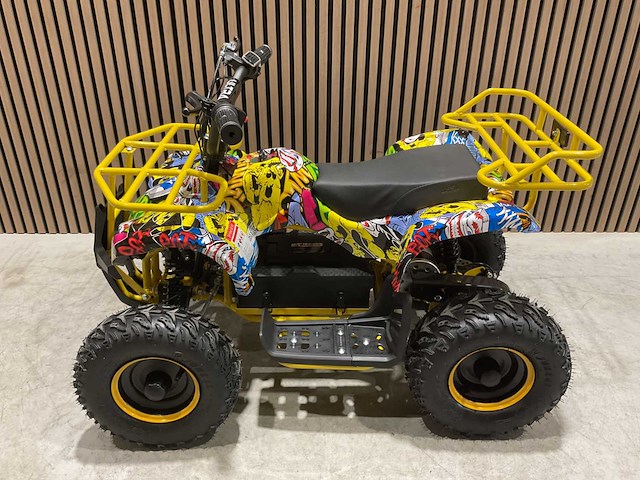 2025 ultra motocross met rekje atx 1000 elektrische quad geel joker ma06e - afbeelding 8 van  13