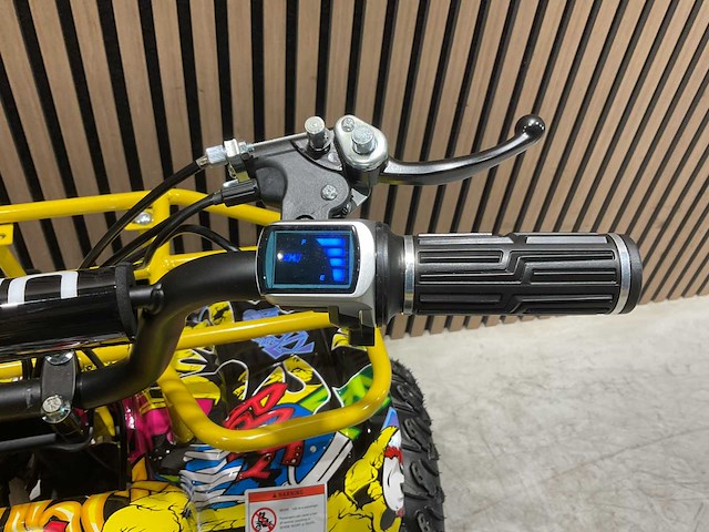 2025 ultra motocross met rekje atx 1000 elektrische quad geel joker ma06e - afbeelding 1 van  10
