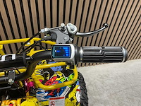 2025 ultra motocross met rekje atx 1000 elektrische quad geel joker ma06e - afbeelding 1 van  10
