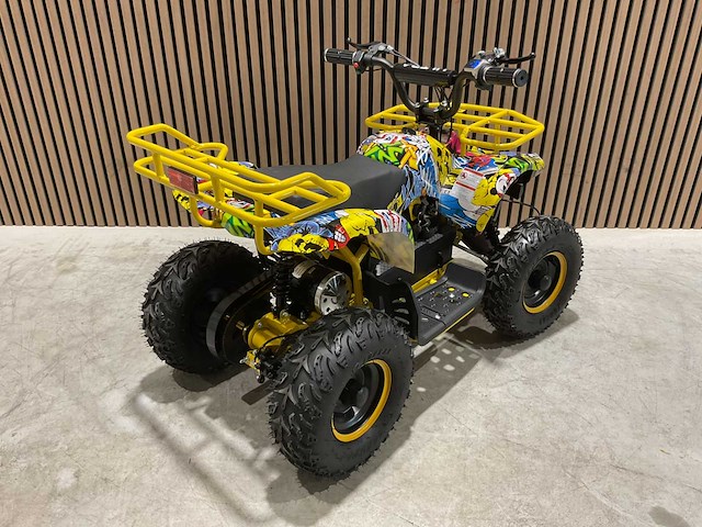 2025 ultra motocross met rekje atx 1000 elektrische quad geel joker ma06e - afbeelding 8 van  10