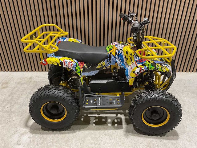 2025 ultra motocross met rekje atx 1000 elektrische quad geel joker ma06e - afbeelding 9 van  15