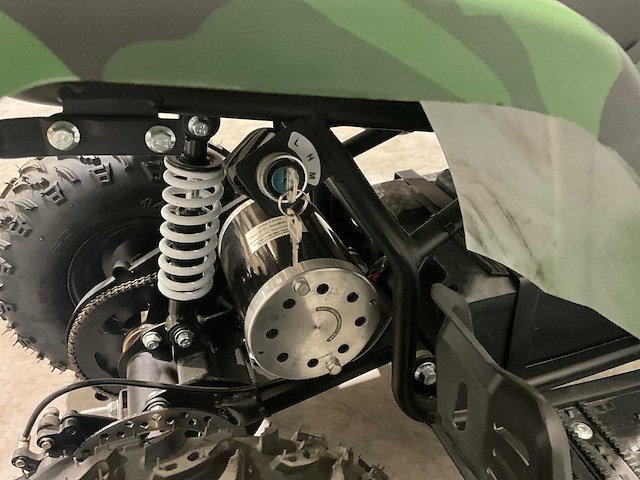 2025 ultra motocross met rekje atx 1000 elektrische quad groen/zwart camouflage - afbeelding 3 van  11