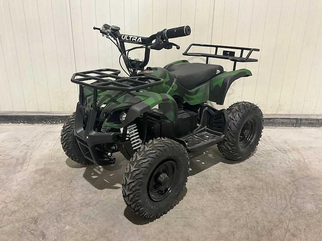 2025 ultra motocross met rekje atx 1000 elektrische quad groen/zwart camouflage - afbeelding 1 van  11