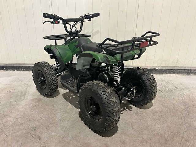 2025 ultra motocross met rekje atx 1000 elektrische quad groen/zwart camouflage - afbeelding 8 van  11