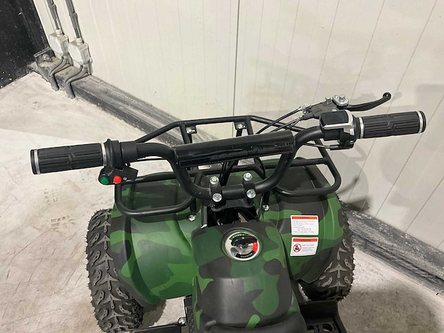 2025 ultra motocross met rekje atx 1000 elektrische quad groen/zwart camouflage - afbeelding 9 van  11