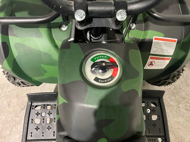 2025 ultra motocross met rekje atx 1000 elektrische quad groen/zwart camouflage - afbeelding 10 van  11