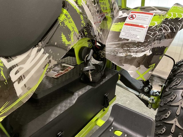 2025 ultra motocross met rekje atx 1000 elektrische quad groen/zwart extreme - afbeelding 4 van  14