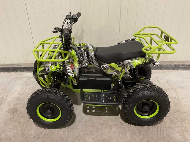 2025 ultra motocross met rekje atx 1000 elektrische quad groen/zwart extreme - afbeelding 9 van  14