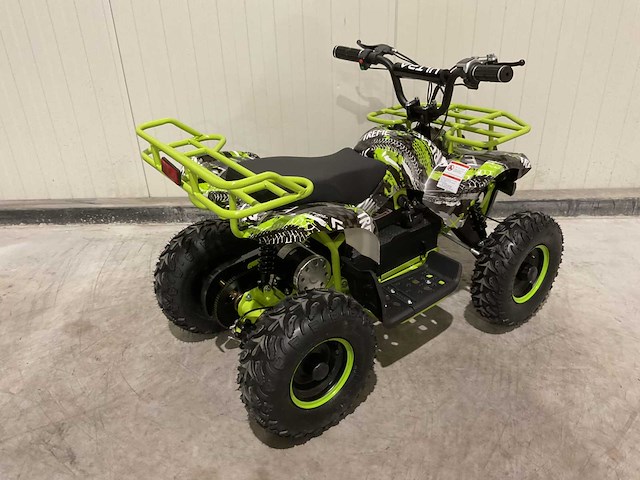 2025 ultra motocross met rekje atx 1000 elektrische quad groen/zwart extreme - afbeelding 12 van  14