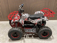 2025 ultra motocross met rekje atx 1000 elektrische quad rood/wit ma06e - afbeelding 4 van  14