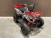 2025 ultra motocross met rekje atx 1000 elektrische quad rood/wit ma06e - afbeelding 8 van  14