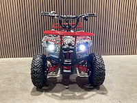 2025 ultra motocross met rekje atx 1000 elektrische quad rood/wit ma06e - afbeelding 2 van  4