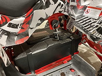 2025 ultra motocross met rekje atx 1000 elektrische quad rood/wit ma06e - afbeelding 2 van  8