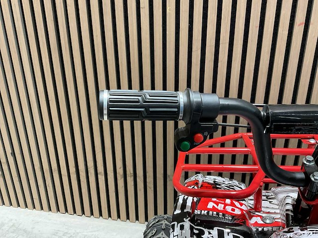 2025 ultra motocross met rekje atx 1000 elektrische quad rood/wit ma06e - afbeelding 6 van  8