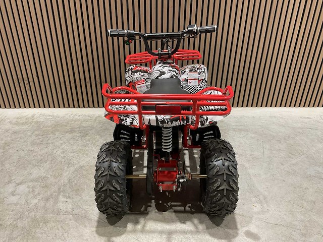 2025 ultra motocross met rekje atx 1000 elektrische quad rood/wit ma06e - afbeelding 7 van  10
