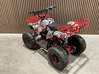 2025 ultra motocross met rekje atx 1000 elektrische quad rood/wit ma06e - afbeelding 7 van  14