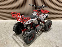 2025 ultra motocross met rekje atx 1000 elektrische quad rood/wit ma06e - afbeelding 10 van  14