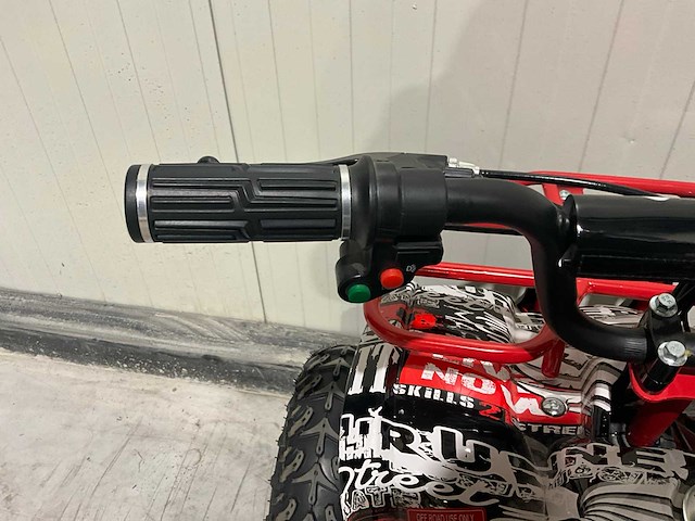 2025 ultra motocross met rekje atx 1000 elektrische quad rood/zwart live now - afbeelding 2 van  12