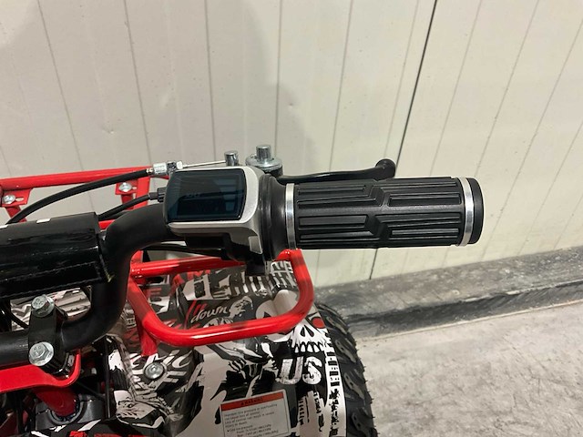 2025 ultra motocross met rekje atx 1000 elektrische quad rood/zwart live now - afbeelding 3 van  12